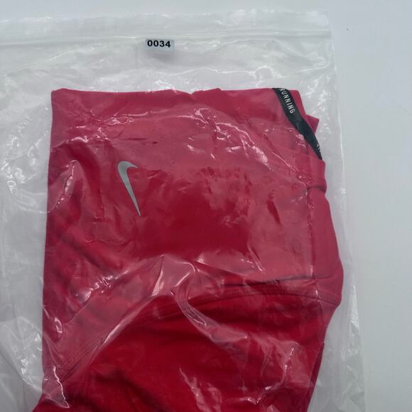 Nike One Classic Women's Dri-FIT Short-Sleeve Top SIZE L in CORAL color - Picture 8 of 14